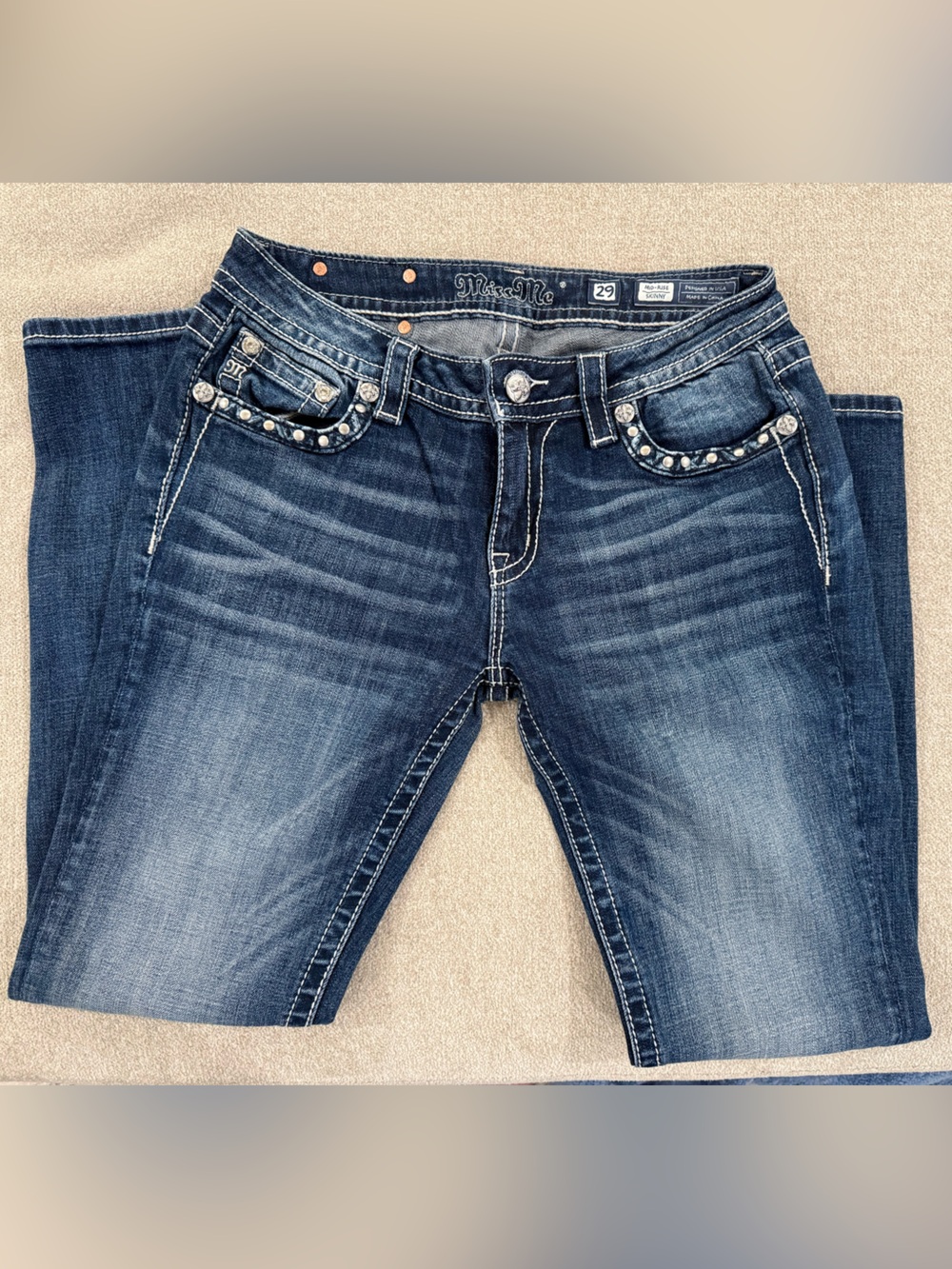 RARE Y2K Miss Me Embellished Women's Jeans